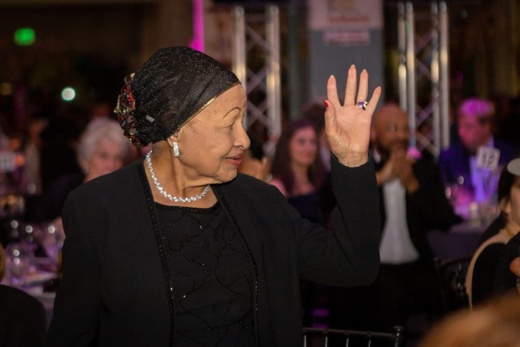Clarice Freeman at the Art League Houston Luminaries gala (Photo by Alex Barber and Laura Burlton)