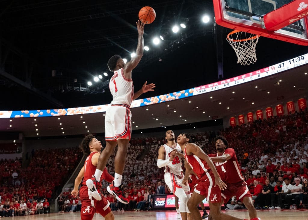 UH point guard Jamal Shead is a creative shot maker. (Photo by F. Carter Smith)