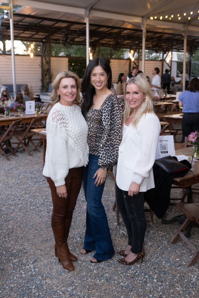 Carolyn Tanner, Carlyn Sabat, Katie Dillon at Breakthrough Houston's annual trivia contest. (Photo by Wilson Parish)