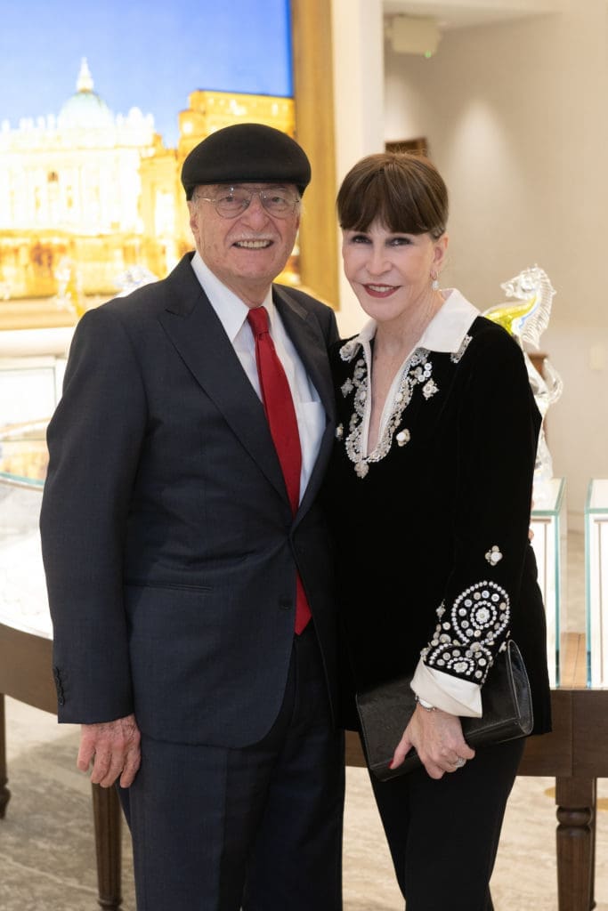 Shafik Rifaat & Shelby Hodge at Valobra's Ferrari Festival kick-off soirée. (Photo by Wilson Parish)