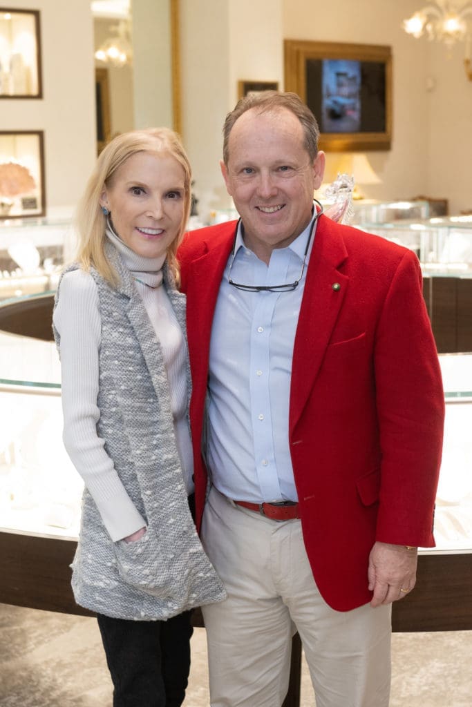 Kristen Cannon, Franco Valobra at the Valobra Master Jewelers' Ferrari Festival kick-off soirée. (Photo by Wilson Parish)