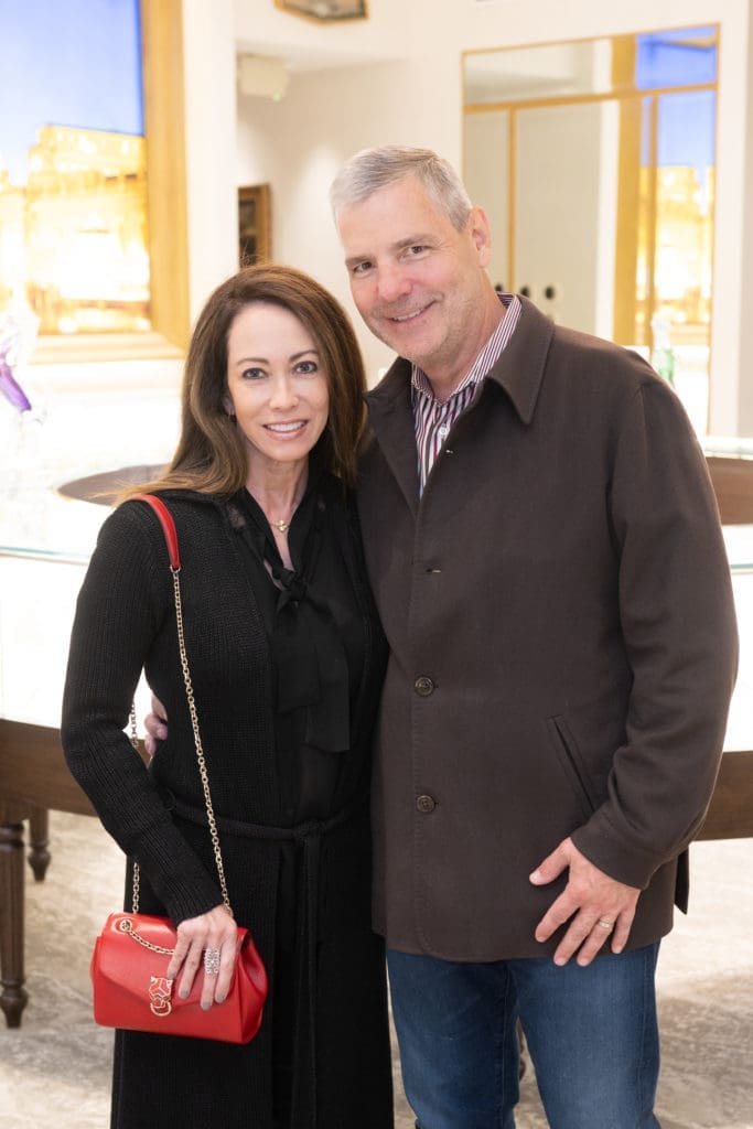 Lisa & Stan Duchman at Valobra's Ferrari Festival kick-off soirée. (Photo by Wilson Parish)