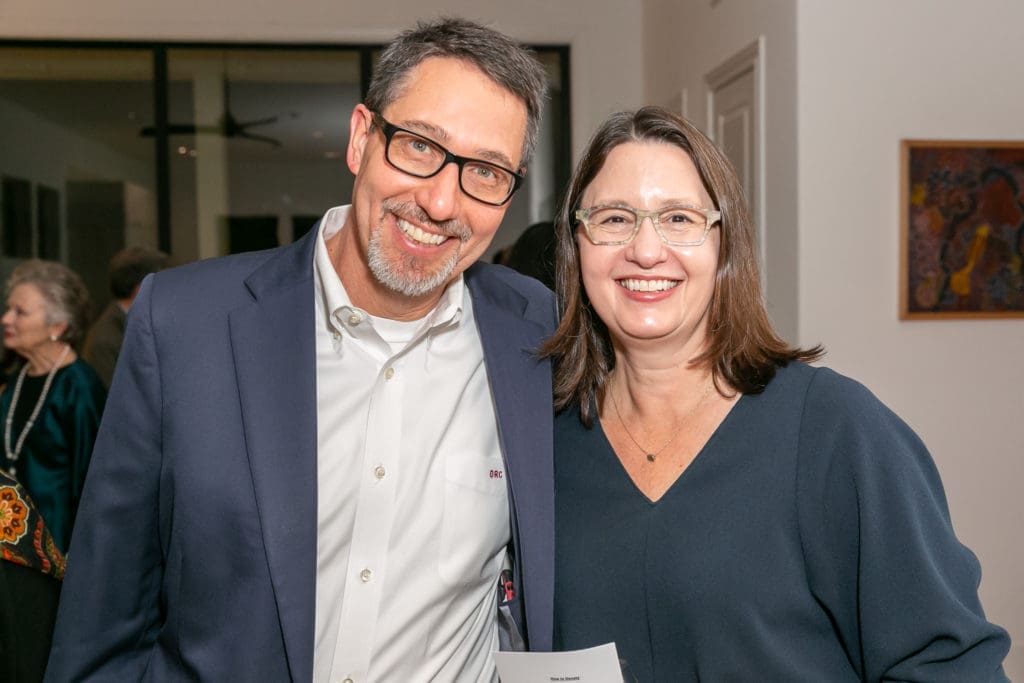 Dan & Rebecca Rentz at ISHIDA cocktail kickoff for "stirs up still things" (Photo by Emily Jaschke)