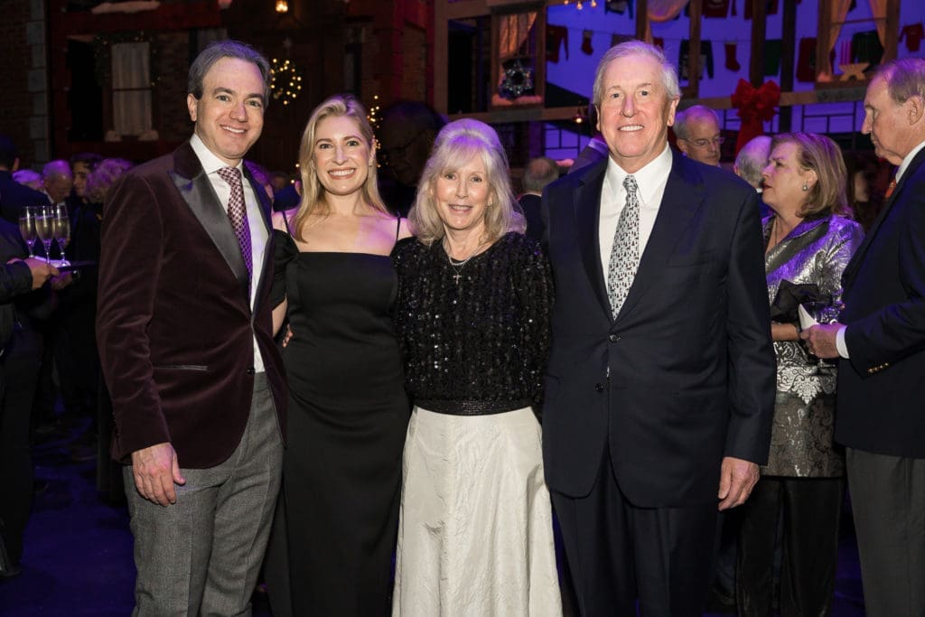 Rice University's 'Spirit of the Season' chairs Danny & Isabel David and Georgiana & Robert Ladd in Brockman Hall for Opera where Shepherd School of Music students performed (Photo by Trish Badger)