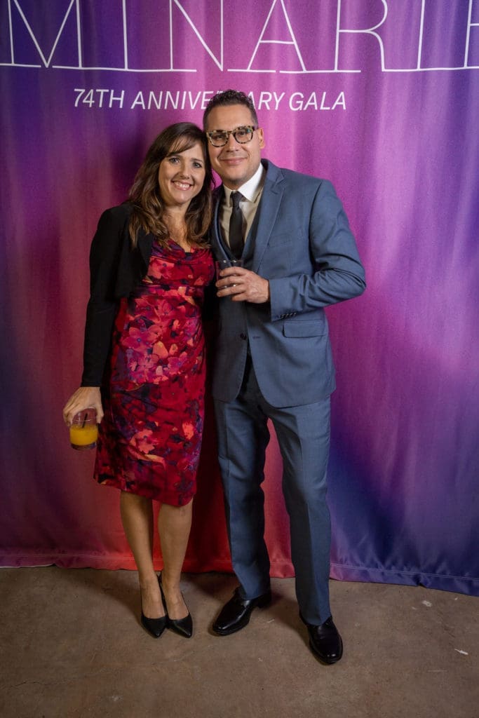Dr. Lorena Saelices Gomez & Giovanni Valderas at the Art League Houston Luminaries Gala (Photo by Alex Barber and Laura Burlton) 