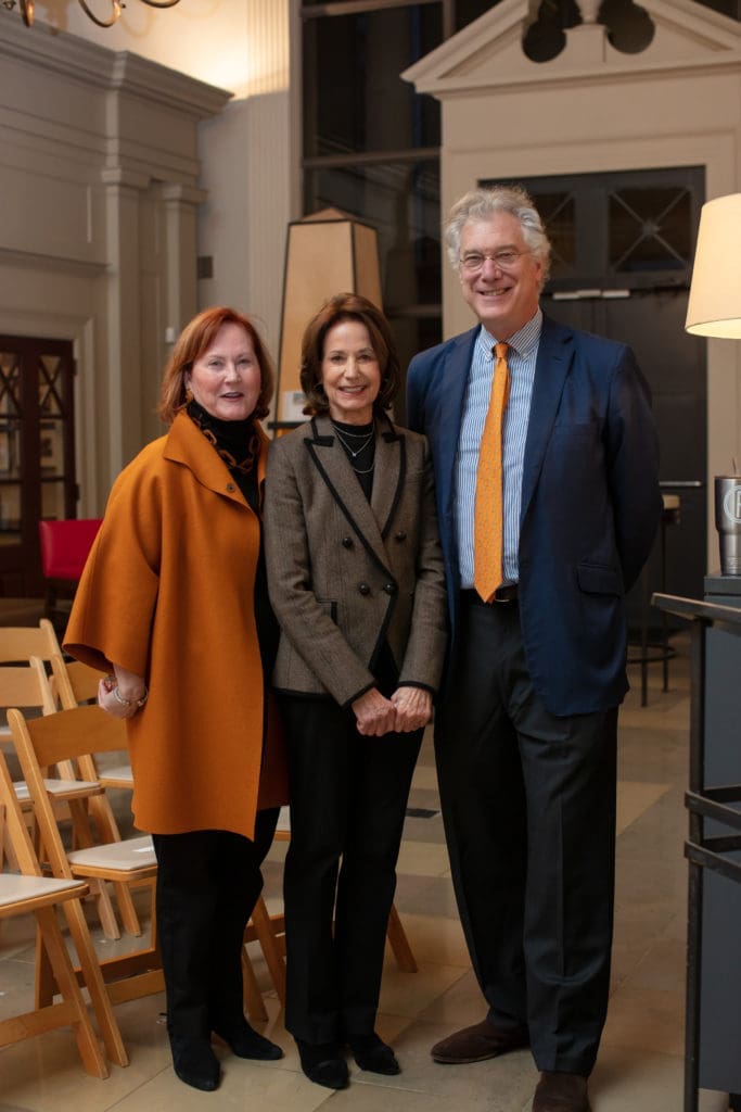 Elaine Ellender, Linda King, Thomas Kligerman at Greenwood King Thomas Kligerman lecture and book signing (Photo by Miroma Photography)