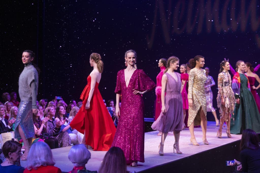 The finale of the Texas Ballet Theater Caren Koslow Fashion Show and Luncheon at Bass Hall in Fort Worth was quite the show. (Photo by Sharon Ellman)