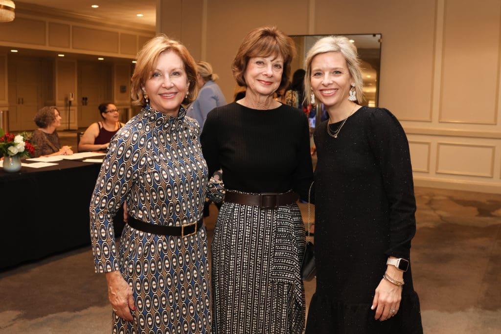 Julie Harris Nancy Bertin, Jenn Harris at the Child Advocates Angels of Hope luncheon. (Photo by Priscilla Dickson)
