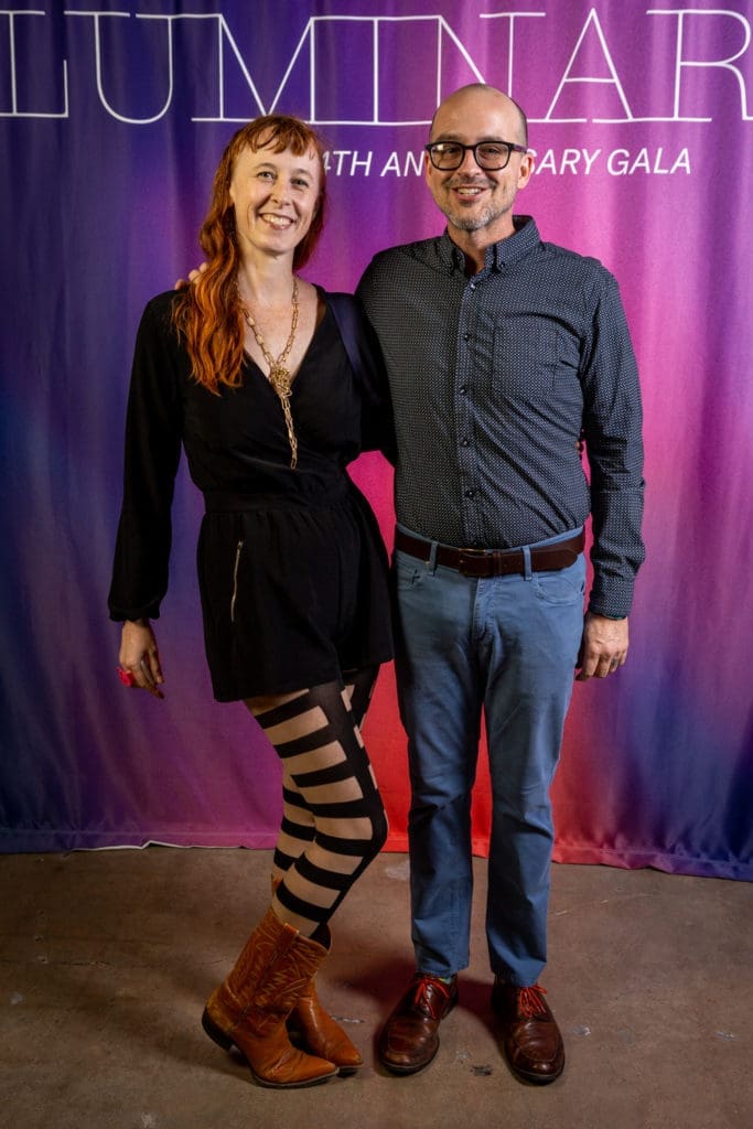 Jessica Kreutter, Patrick Turk at the Art League Houston Luminaries gala (Photo by Alex Barber and Laura Burlton)