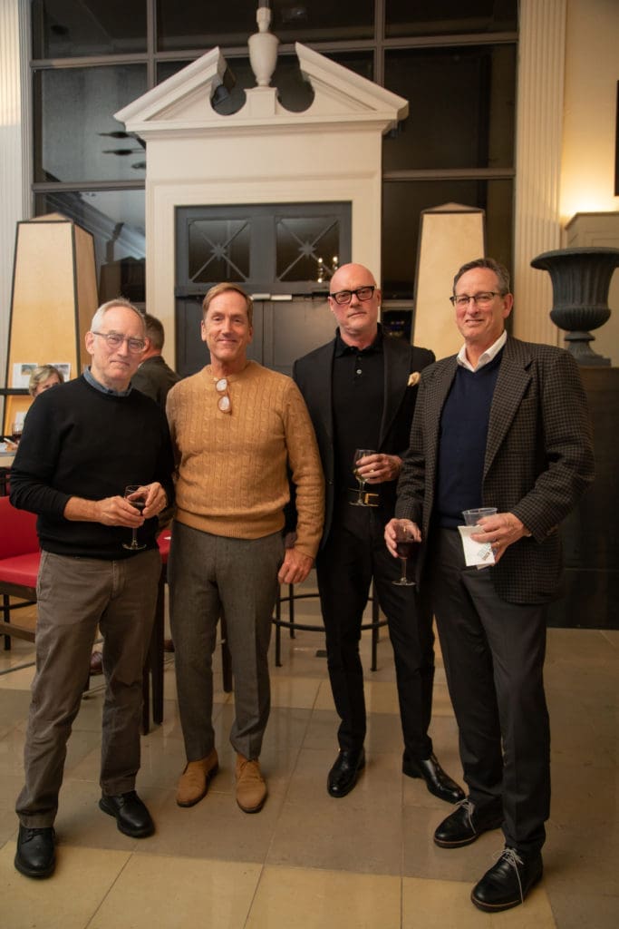 John Bieser, Glenn McMahon, Scott Brown, Doug Culver at Greenwood King Thomas Kligerman lecture and book signing (Photo by Miroma Photography)