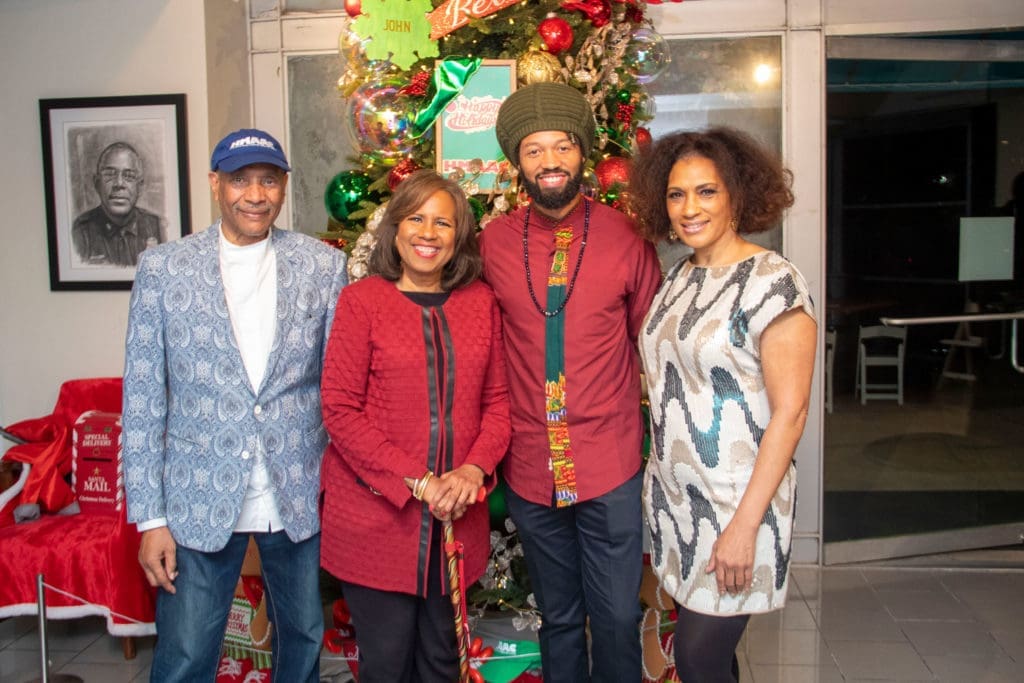 John Guess Jr., Melanie Lawson, Sam Thousand, Cindy Miles at The Houston Museum of African American Culture Champagne & Ribs (Photo by Patryce Coleman Jackson)