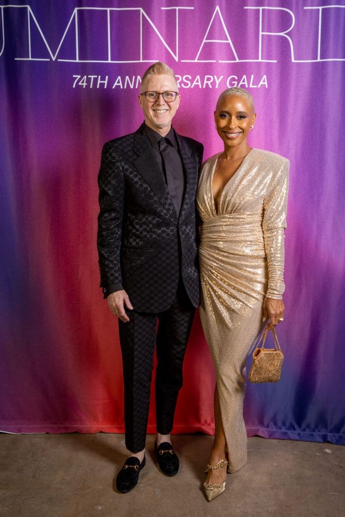 Gala co-chairs Matt & Joi Maria Probus at the Art League Houston Luminaries Gala (Photo by Alex Barber and Laura Burlton)