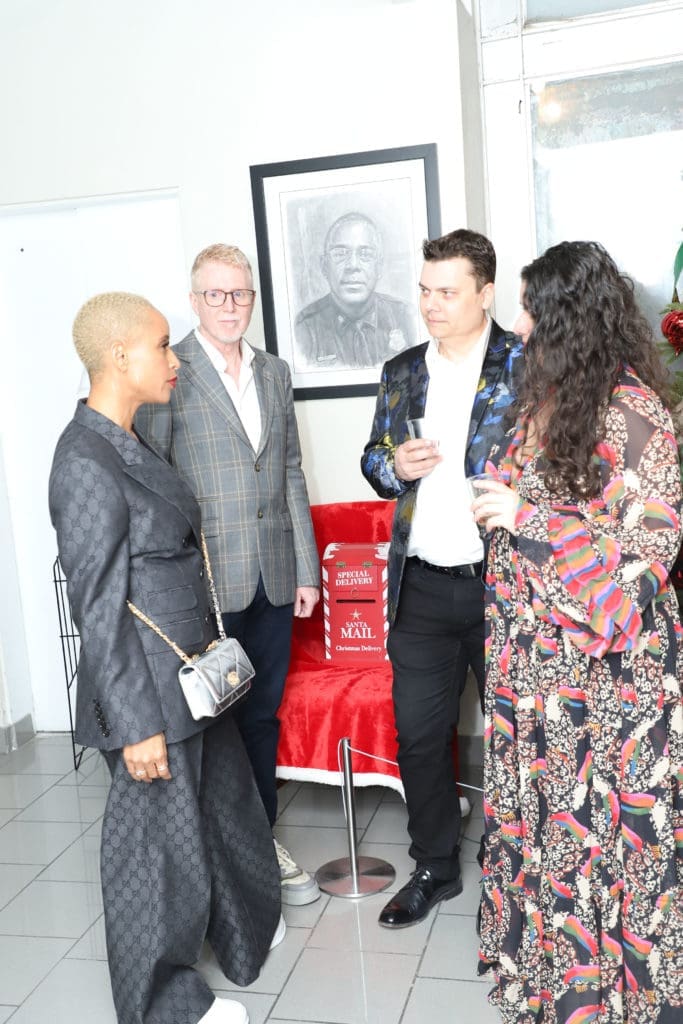 Joi Maria & Matt Probus, Stuart Krohn, Yvonne Aguirre at The Houston Museum of African American Culture Champagne & Ribs (Photo by Patryce Coleman Jackson)