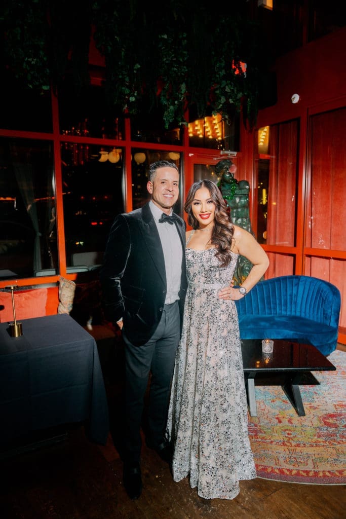 Jose & Nancy Almodovar at the Nan and Company Properties holiday bash at MAD.  (Photo by Jared Hernandez, Nan Studios)
