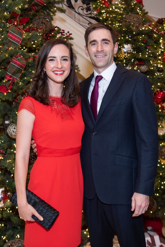 Meghan & Dr. David McCall at the Santa's Elves Party, held at The Fertitta Family home in River Oaks,  benefitting MD Anderson Children's Cancer Hospital.