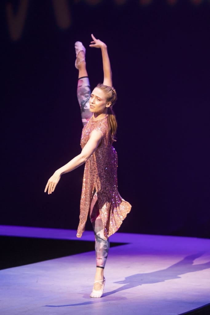 Samantha Pille at the Texas Ballet Theater Caren Koslow Fashion Show and Luncheon at Bass Hall in Fort Worth, Texas on December 8, 2022. (Photo by Sharon Ellman)