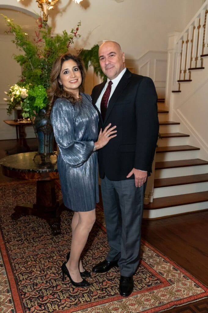 Serene Wafai & Hani Barazi at Legacy Community Health's Holiday Schmooze. (Photo by Killy Chavez)
