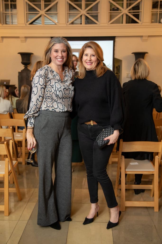 Shannon Skurner, Christina Sacco at Greenwood King Thomas Kligerman lecture and book signing (Photo by Miroma Photography)