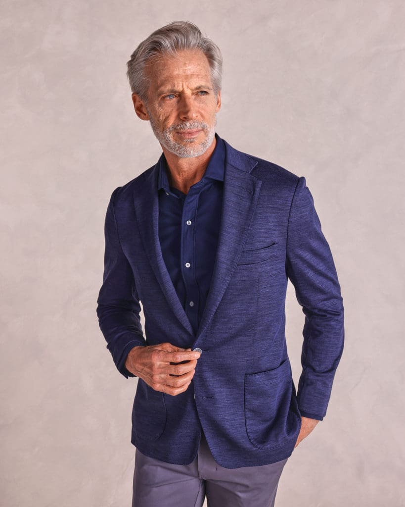 For the world traveler...The Wayfarer Performance Wool Soft Jacket.