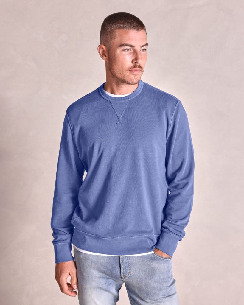 For the man who likes to get cozy...The Montauk Garment Washed Sweatshirt.