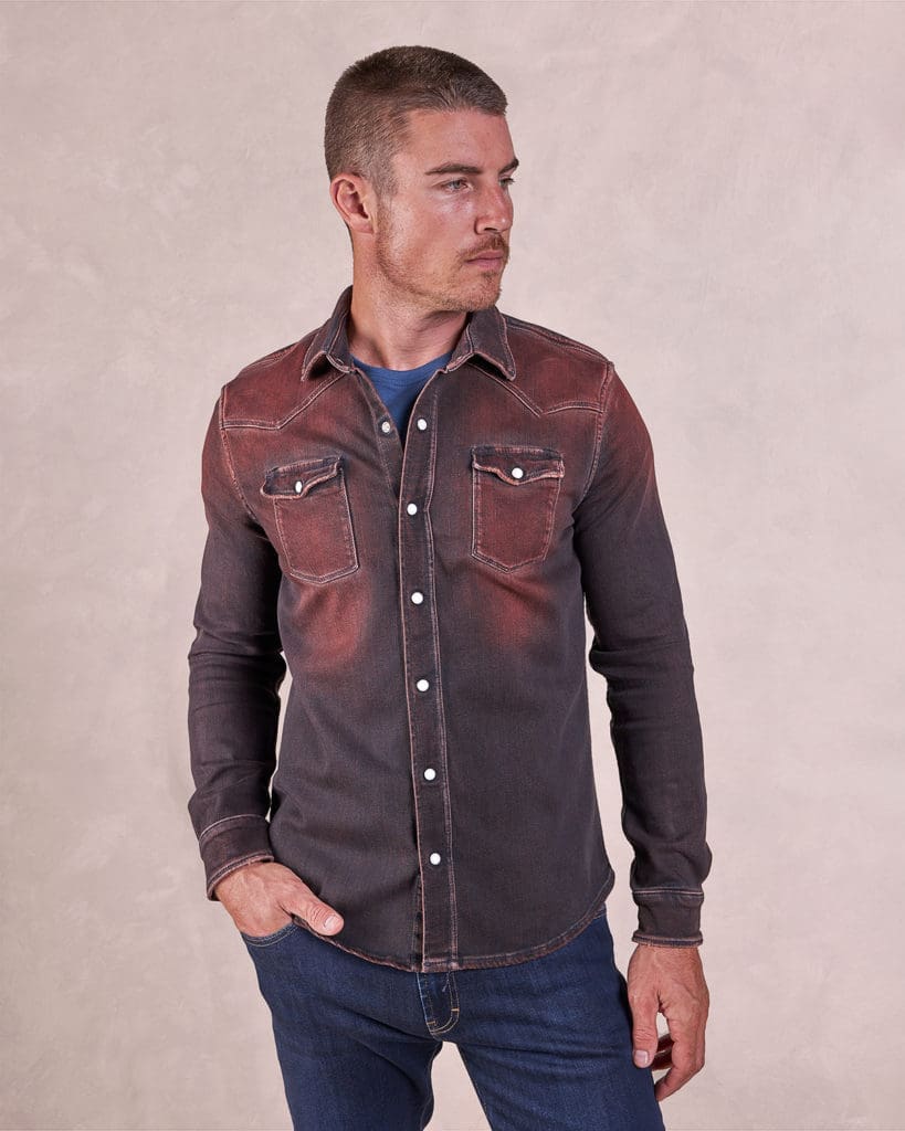 For the western man...The Roper Denim Work Shirt. 