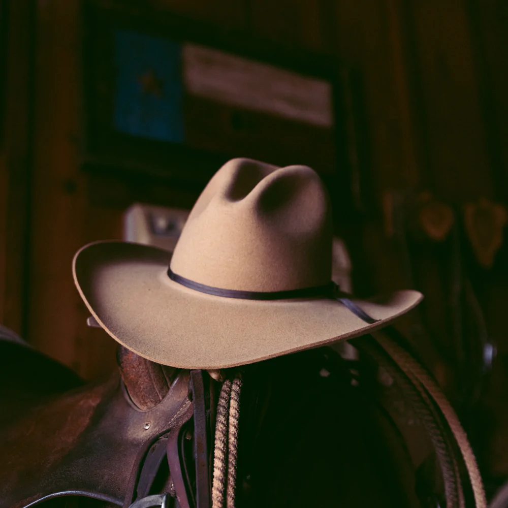 The Stetson Peacemaker hat is a Western icon made famous by John Wayne.