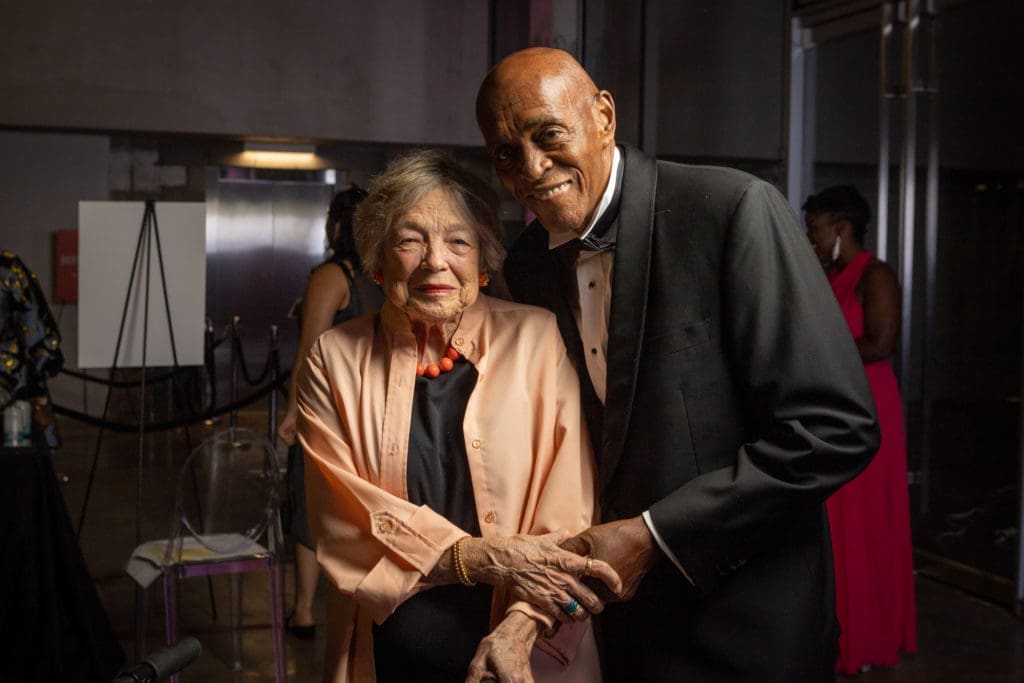 Wendy Watriss, honoree Earlie Hudnall Jr. at the Art League Houston Luminaries Gala (Photo by Alex Barber and Laura Burlton)