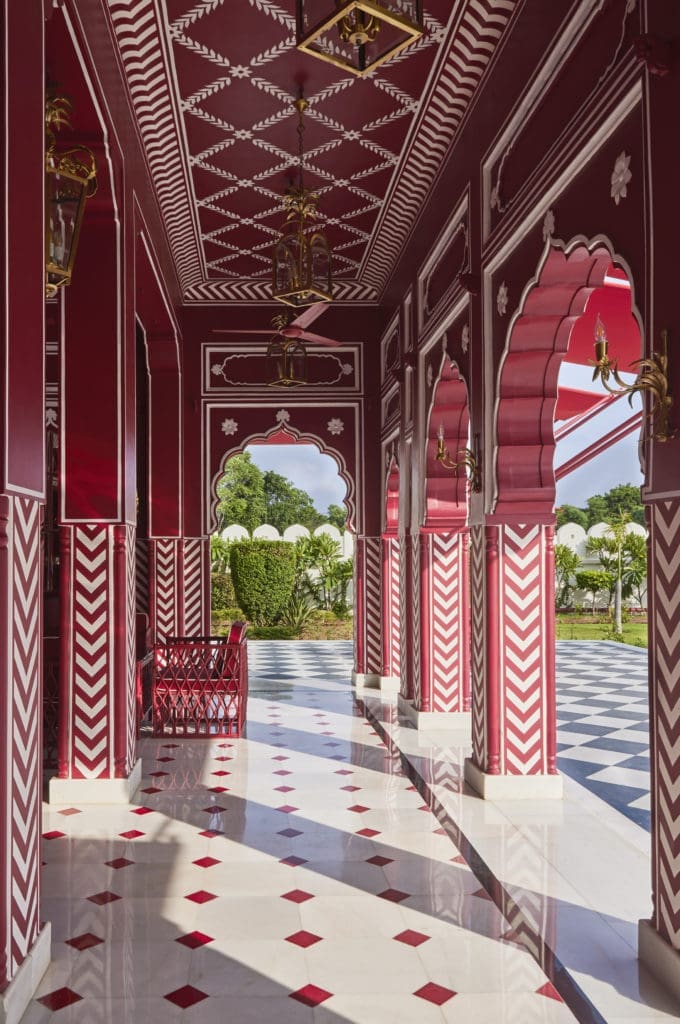 "My inspiration was the art and the culture of Rajasthan and Jaipur, which has been a center of craftsmanship, jewels, art, architecture, and embellishment for centuries,” says Oudejans. (Photo by Ashish Sahi)