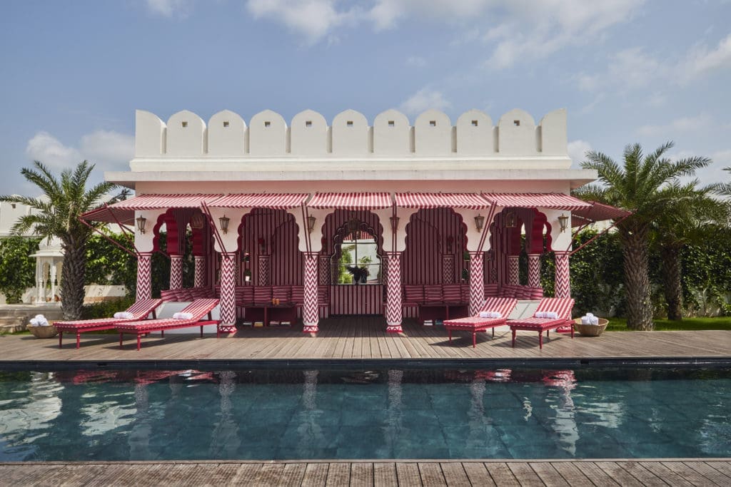 The pool at Villa Palladio in Jaipur. (Photo by Ashish Sahi)