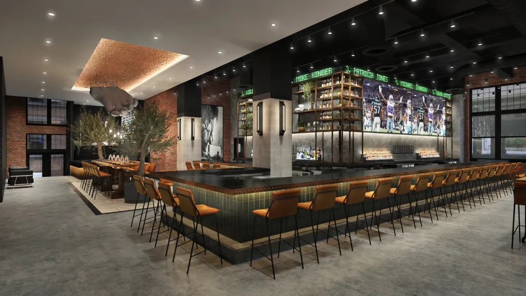 Operators Club is a new semi-private club in the West End. (Rendering courtesy of Zebra Firm)