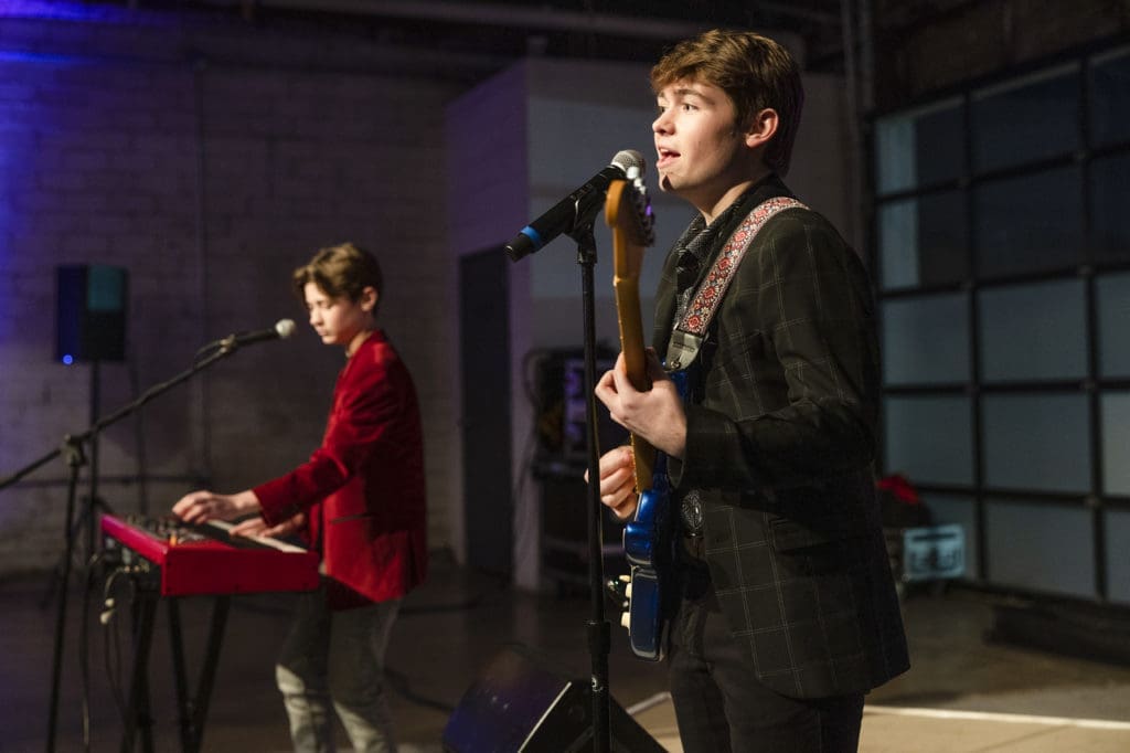 Frankie Leoni and Rocco Leoni perform at the Sneaker Soiree Cabaret in Fort Worth, Texas on January 12, 2023. (Photo by Ellman Photography)