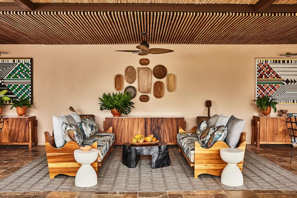 The entry to Hacienda AltaGracia, Auberge Resorts Collection in Costa Rica’s Talamanca Mountains. 