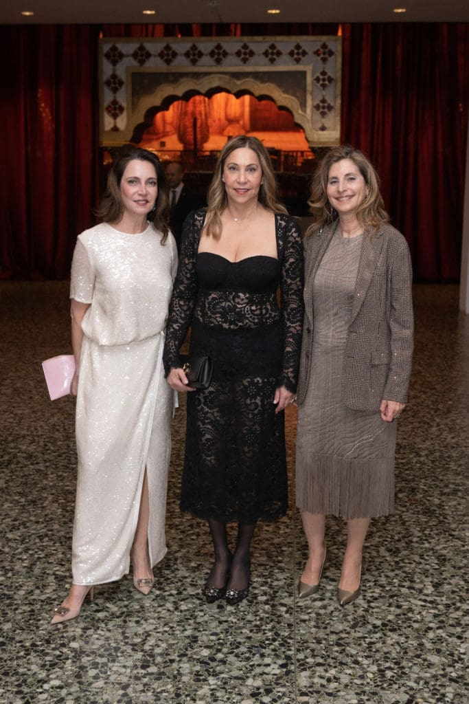 Aliyya Stude, Alma Kantarjian, gala chair Rania Daniel at the Museum of Fine Arts, Houston 'Art of the Islamic Worlds Gala.' (Photo by Daniel Ortiz)