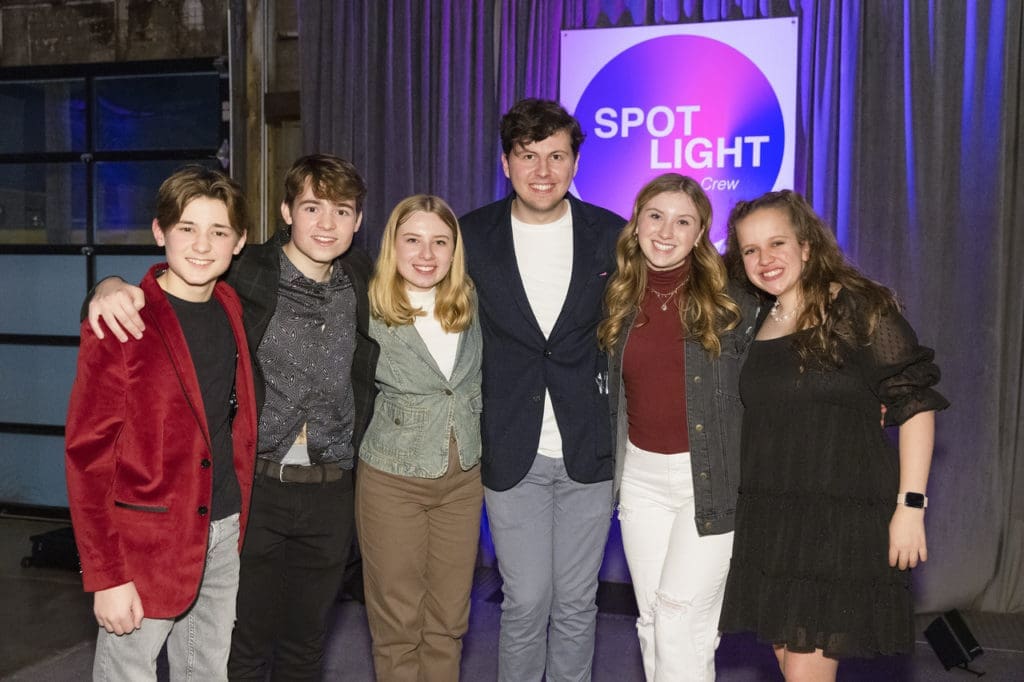 Talented Artists Frankie Leoni, Rocco Leoni, Madeleine Yarbrough, Joe Westermann, Maclaine Smith and Georgia Stumbo at the Sneaker Soiree Cabaret in Fort Worth, Texas on January 12, 2023. (Photo by Ellman Photography)