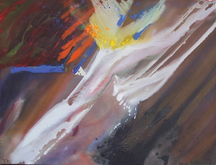Charles Schorre's "Untitled," 1982, at Red & White Gallery, is one of the historic gems featured at Red & White Gallery's decade-marker exhibition. Schorre was an Art League Houston Texas Artist of the Year in 1986. 
