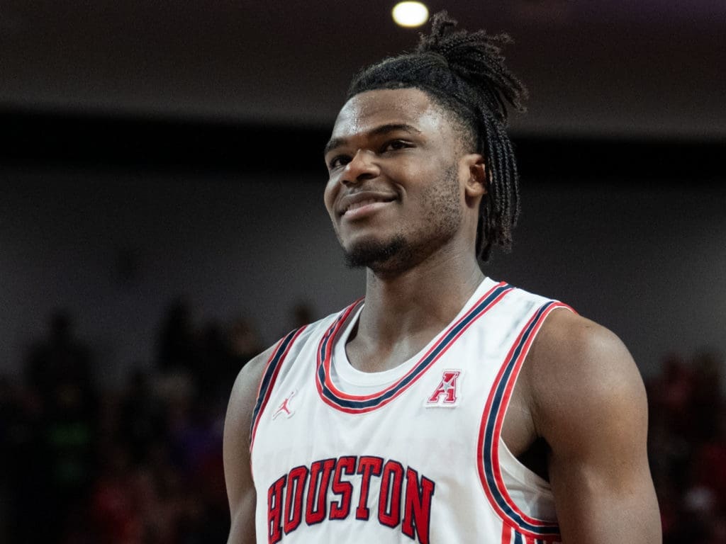 UH super freshman Jarace Walker is headed to the NBA one day soon. But he's enjoying every minute of his time at UH first. (Photo by F. Carter Smith)