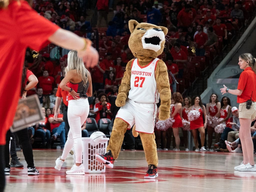 University of Houston's game operations staff helps Fertitta Center become an even livelier place. (Photo by F. Carter Smith)