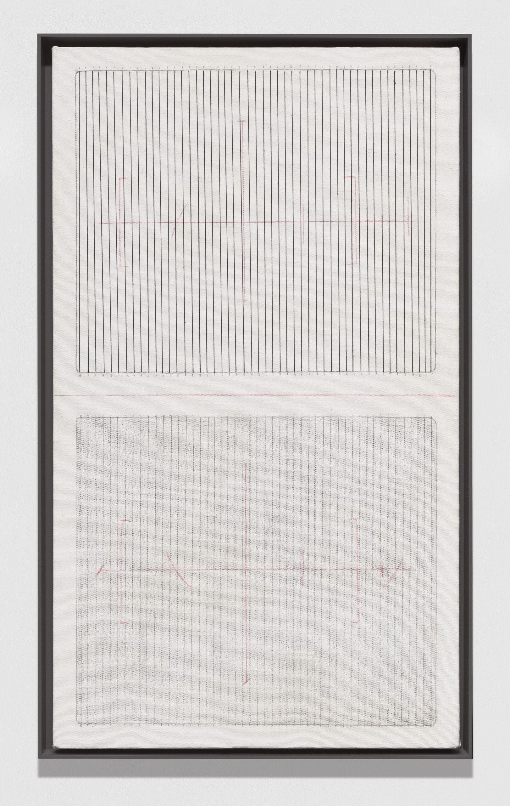 Elaine Reichek's 
"Untitled," 1973 at McClain Gallery (Courtesy the artist and McClain Gallery)