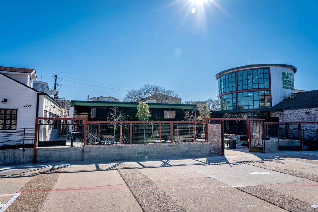 The new Bayou Heights Bier Garten on Washington Avenue is a four building indoor-outdoor drinks land. (Photo by Dustyn Zenner)