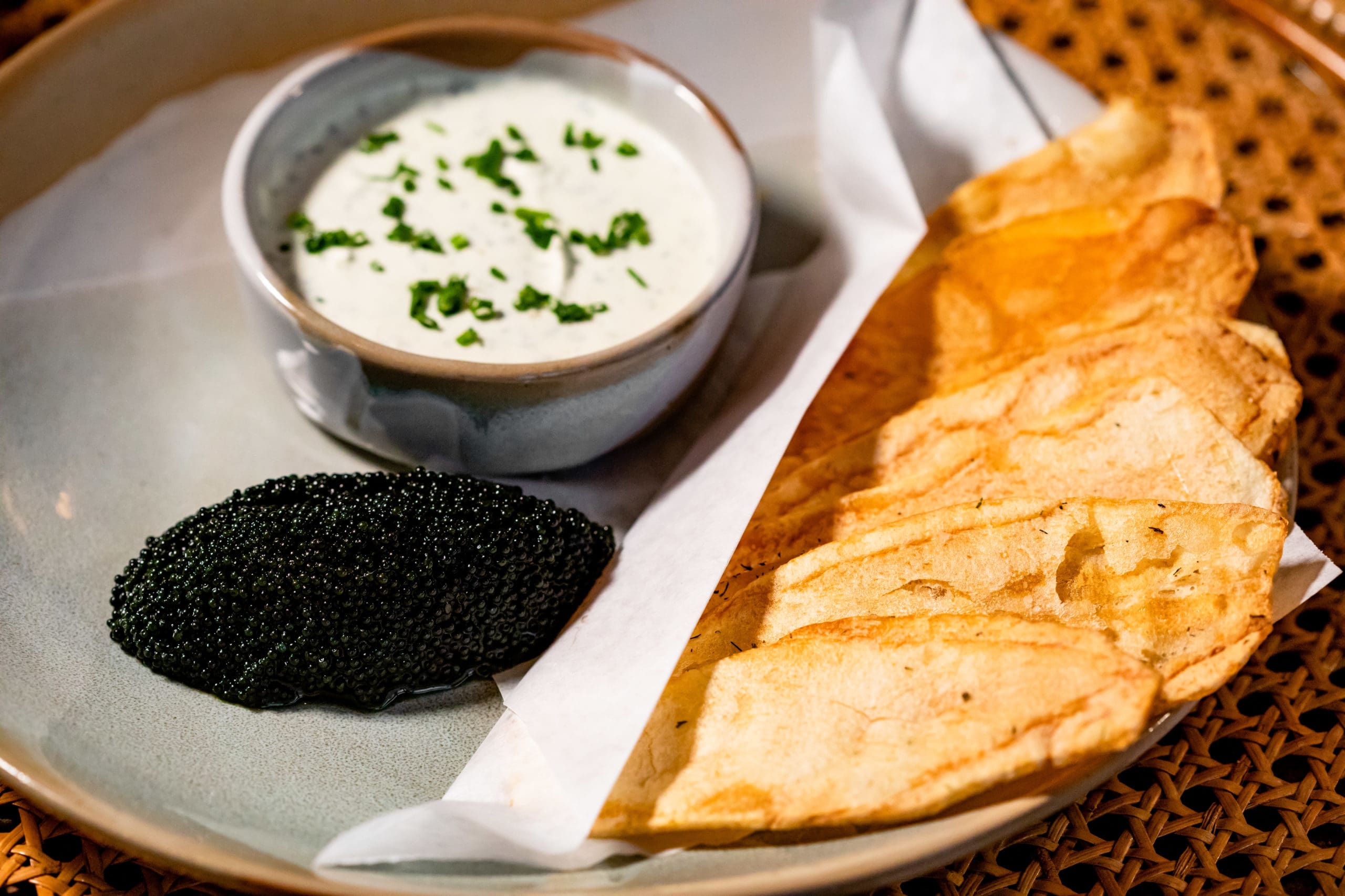 Graffiti Raw Caviar and Chips