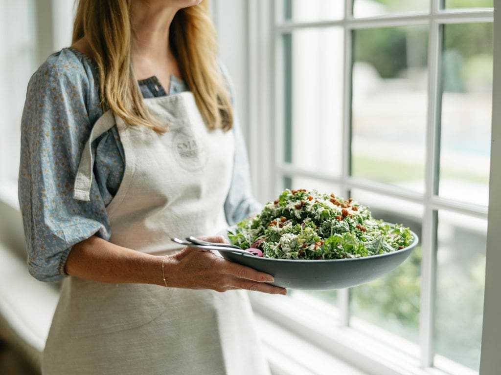 Kale Ceasar Salad from Marcia Smart's 'Dinner is Done' cookbook.