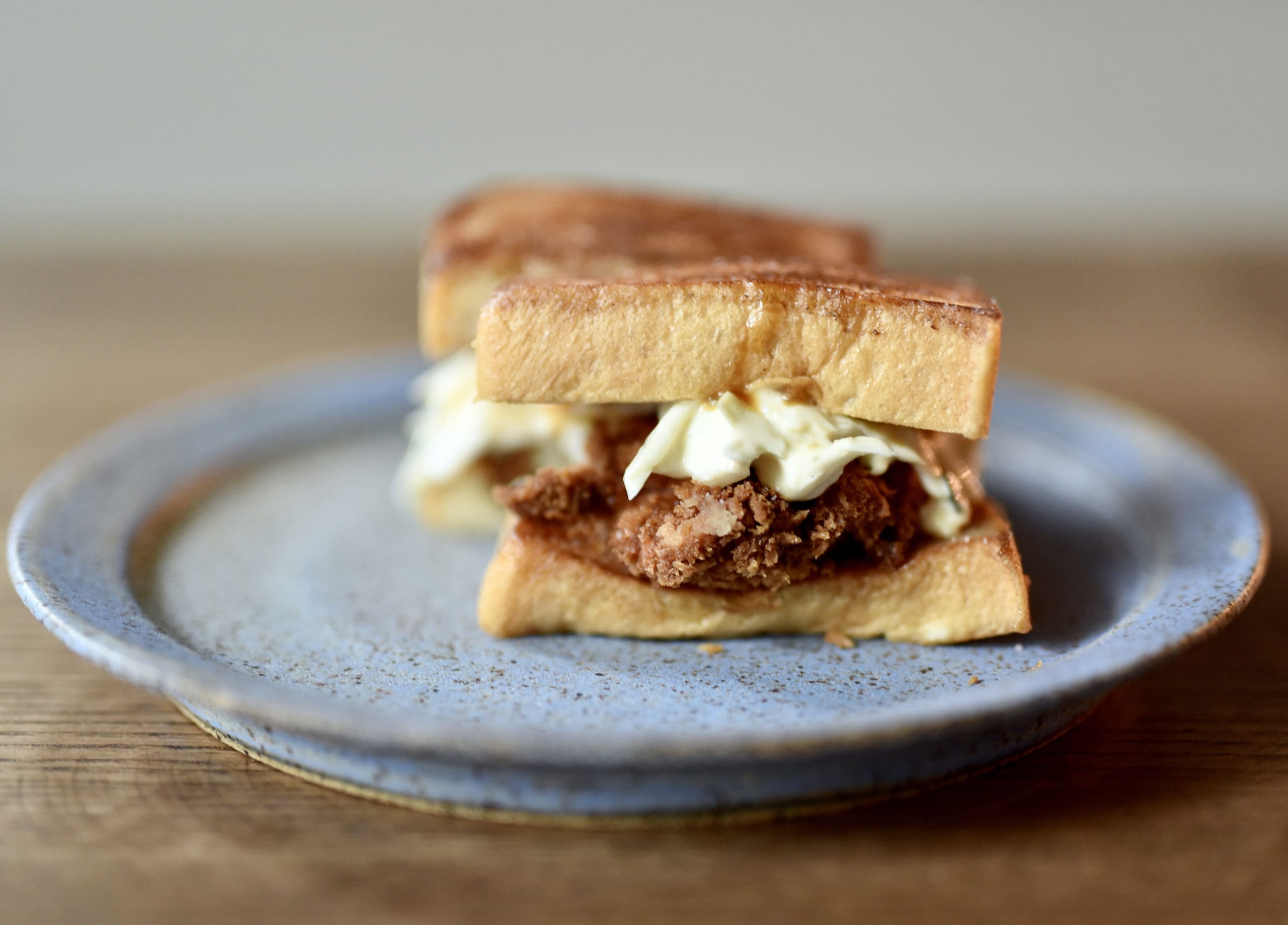 Don’t miss Money Cat's katsu sando ($16), which we understand the kitchen tested intensively). (Photo by Kimberly Park)