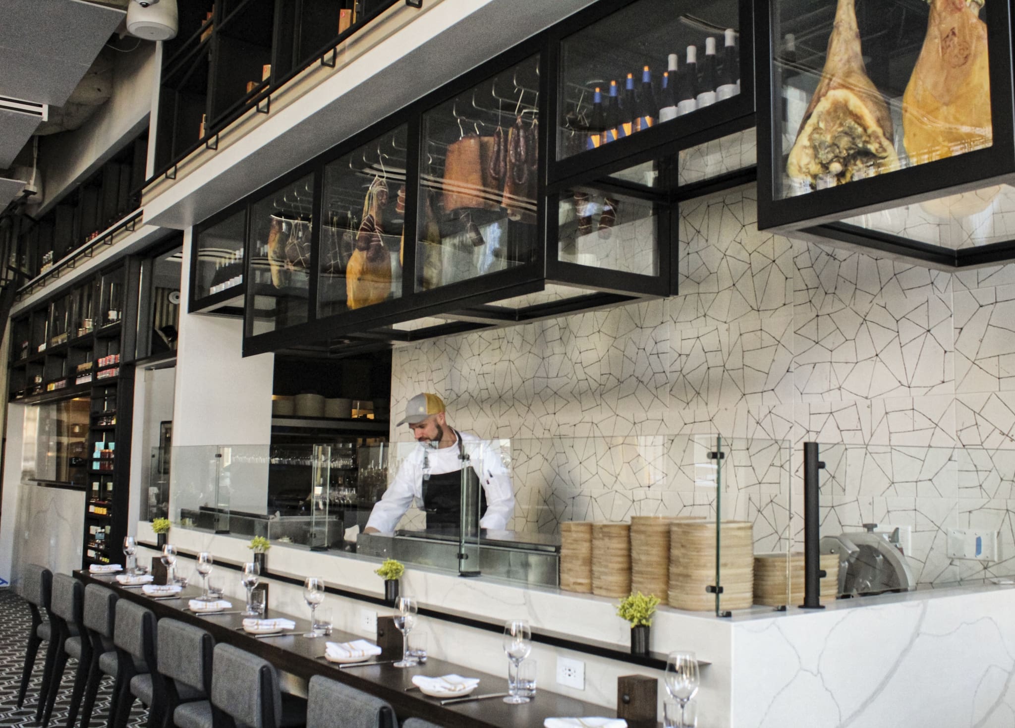 Countertop seating could appeal to foodies at Austin's new Luminaire restaurant in the Hyatt Centric. (Photo by Caresse Sassman)