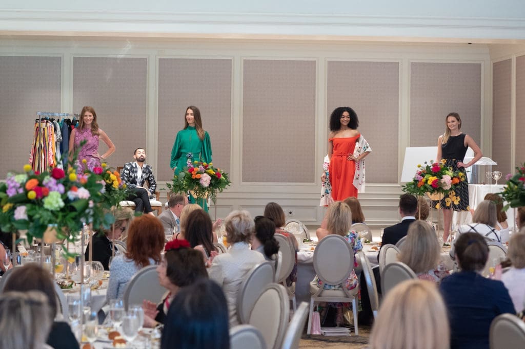 Tootsies on the catwalk at the Houston Symphony League luncheon held at Lakeside Country Club (Photo by Wilson Parish)