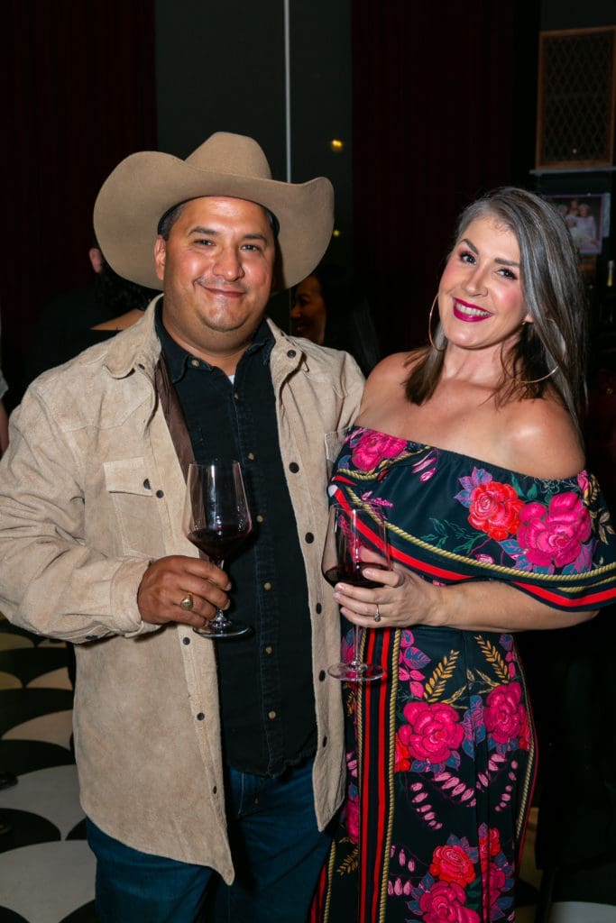 Felix Florez, Monica Danna at the Gin Design Group soirée at The Lymbar in The Ion. (Photo by Emily Jaschke)