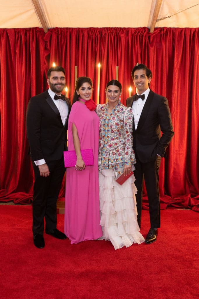 Omar & Zinat Ahmed, Aziza Rehmatulla Noshahi & Faraz Noshahi at the Museum of Fine Arts, Houston 'Art of the Islamic Worlds Gala.' (Photo by Wilson Parish)