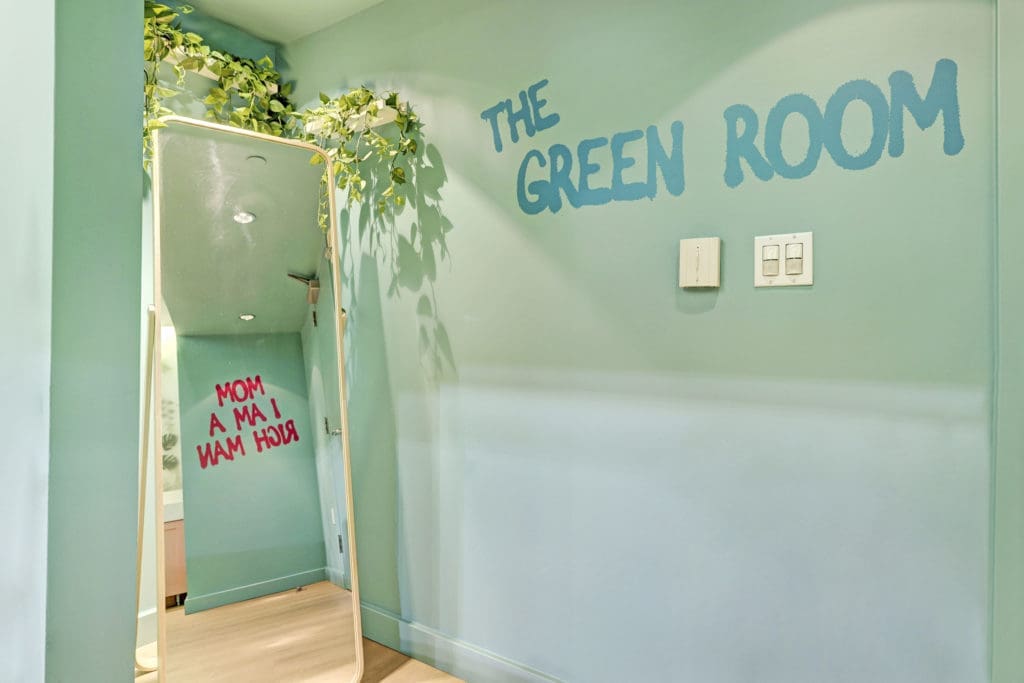 The Green Room suite at Toyota Center (Photo by Courtesy of Gin Design Group)