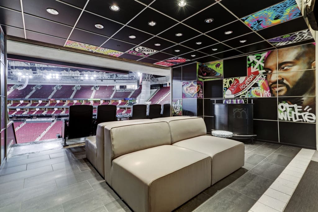 The Sneaker Suite at Toyota Center  (Photo by Courtesy of Gin Design Group)