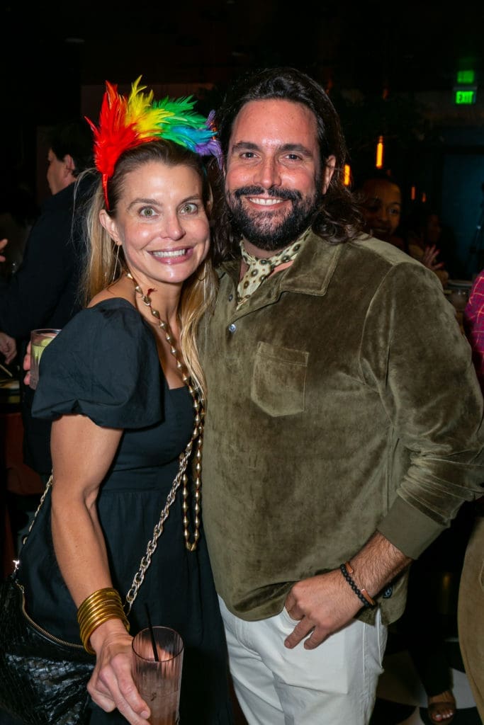 Stephanie Culet, Sam Governale at the Gin Design Group soirée at The Lymbar in The Ion. (Photo by Emily Jaschke)