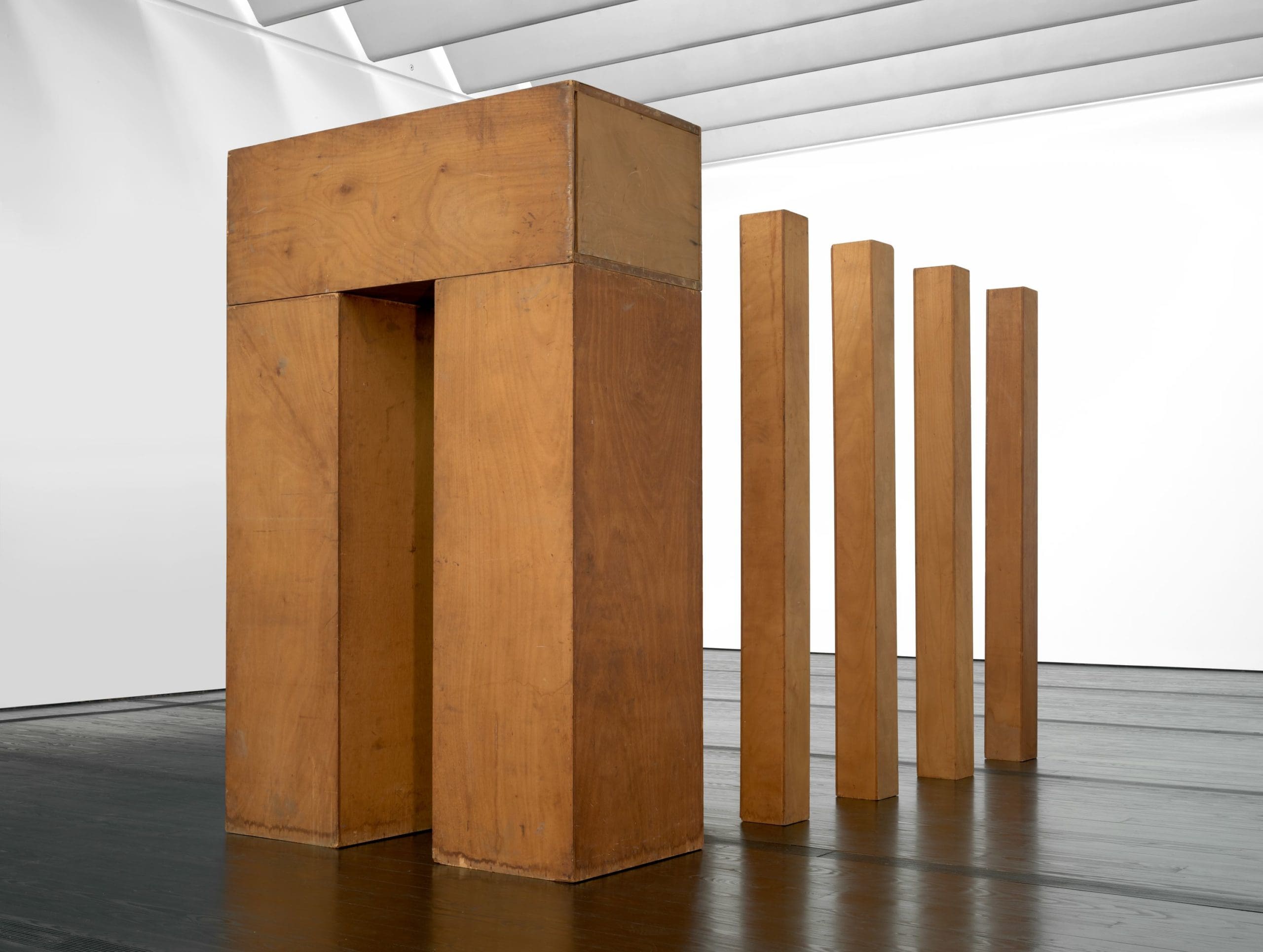 Walter De Maria's <em>The Arch</em>, 1964. (Courtesy The Menil Collection, Houston, and The Estate of Walter De Maria. Photo by Paul Hester.)